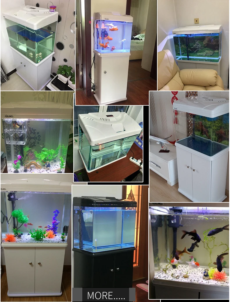 Fresh Look at Wholesale Ultra White Glass Fish Tank With Cabinet For Landscaping