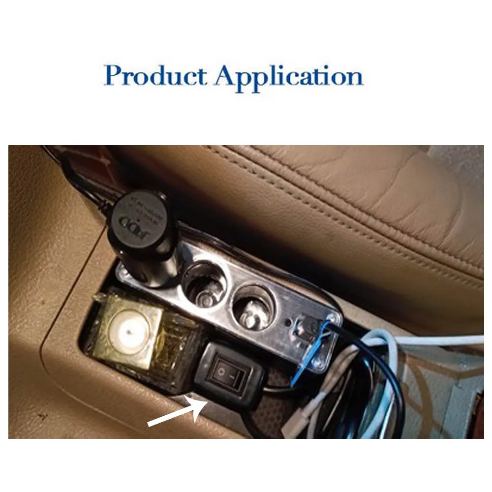 Round Rocker Switch on Off 12V 24V Volt Toggle Switch 2 Pin 6A/250V ...