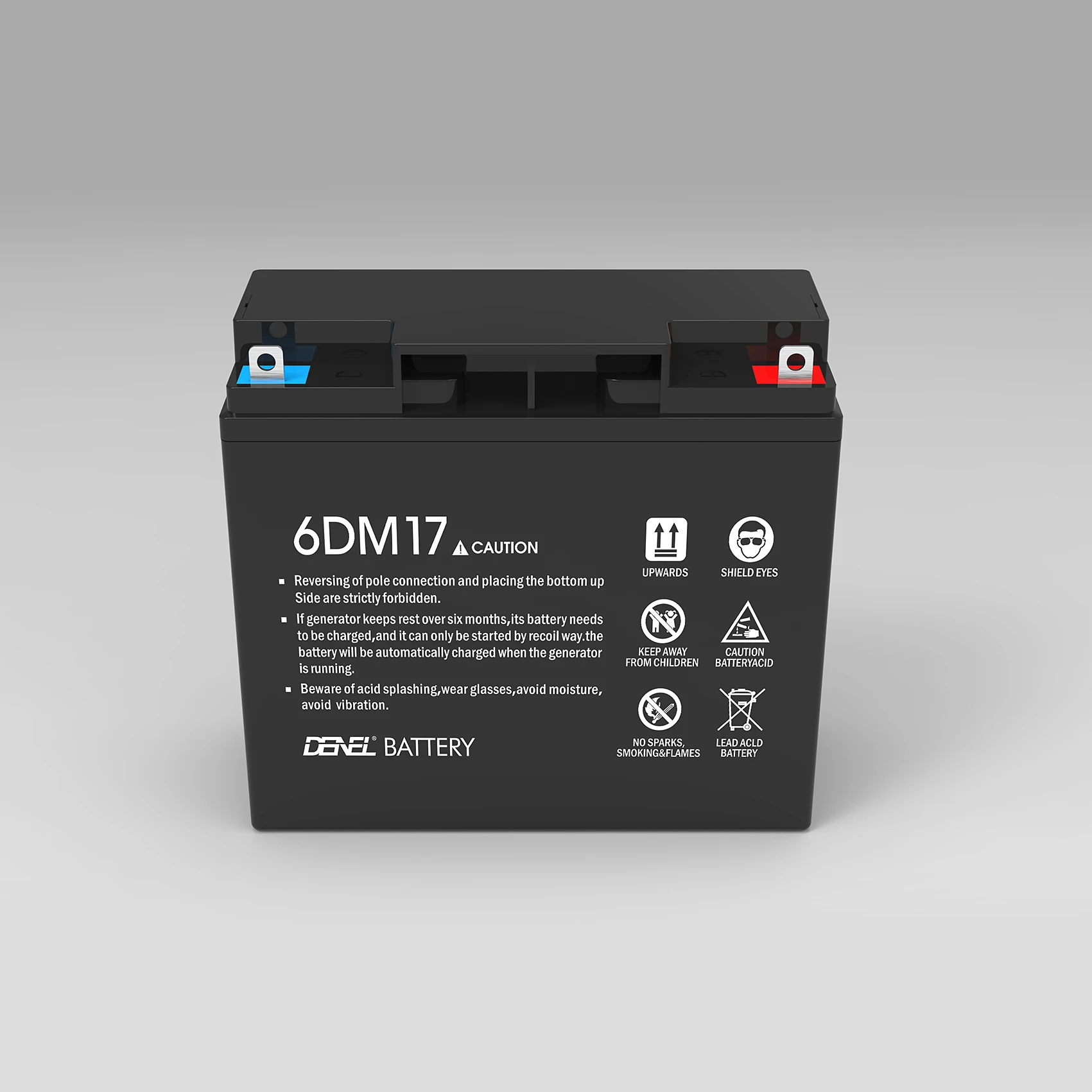 Motor Bike Battery Rechargeable Gasoline Battery Denel Motorcycle