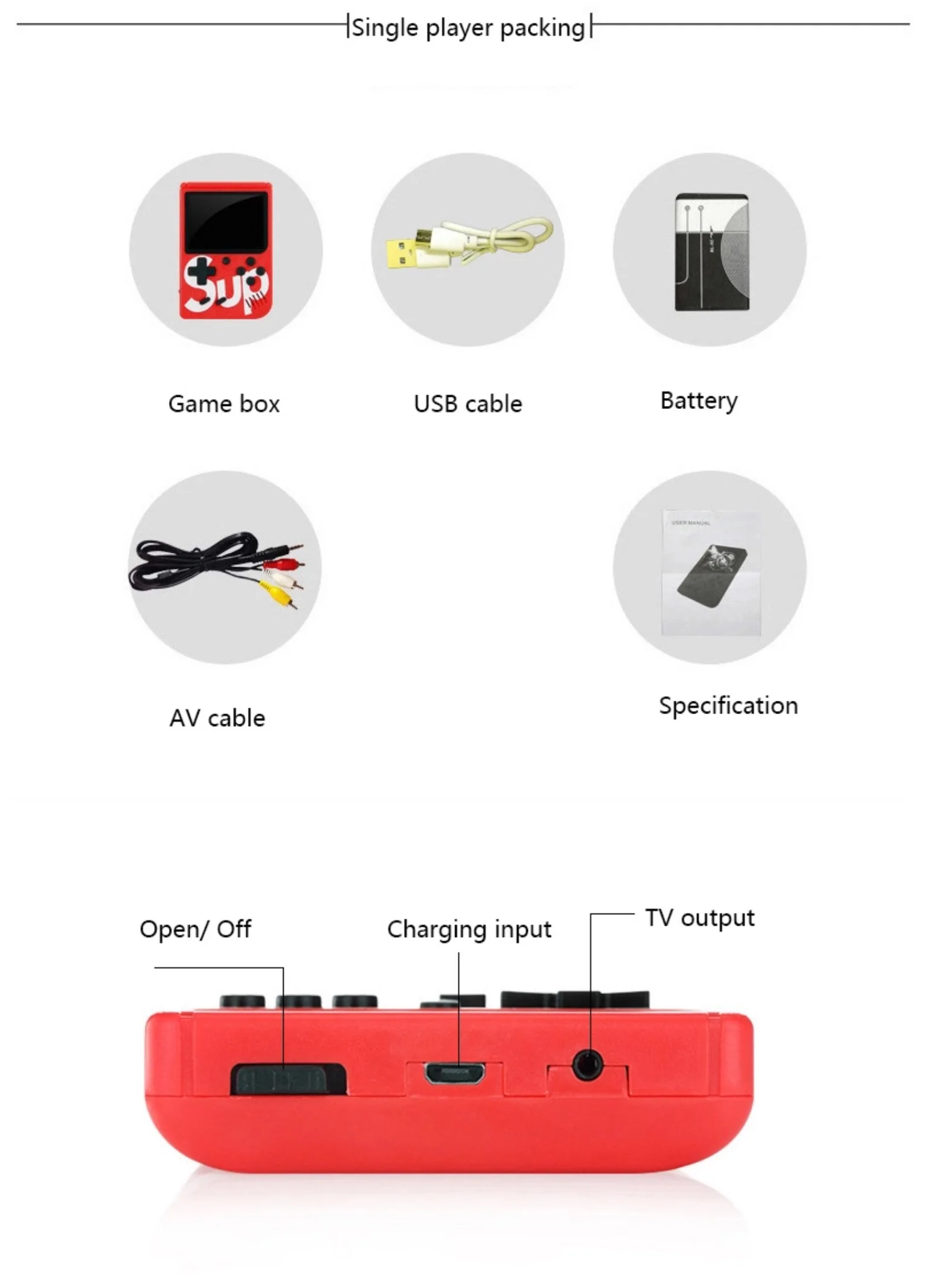 2020 Pocket Video Games Handheld Classic Sup 400in1 Sup Game Console