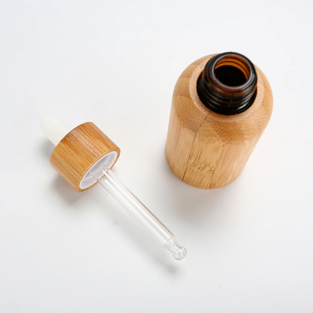 Bamboo Shell Essential Oil Bottle with Eye Dropper