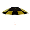 Large Wooden Handle Black Golf Umbrella for Events Customize
