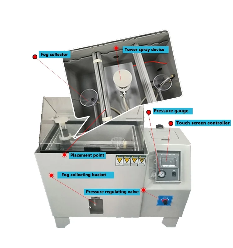 Dongguan Electrodeposited coatings ocean climate corrosion salt spray mist test chamber