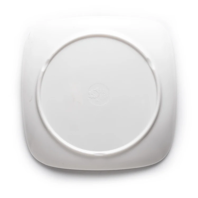 White Bulk Cheap Melamine Dinnerware Plates,High Quality Square