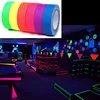 colorful uv fluorescent pro neon blacklight paper cloth gaffer tape for party