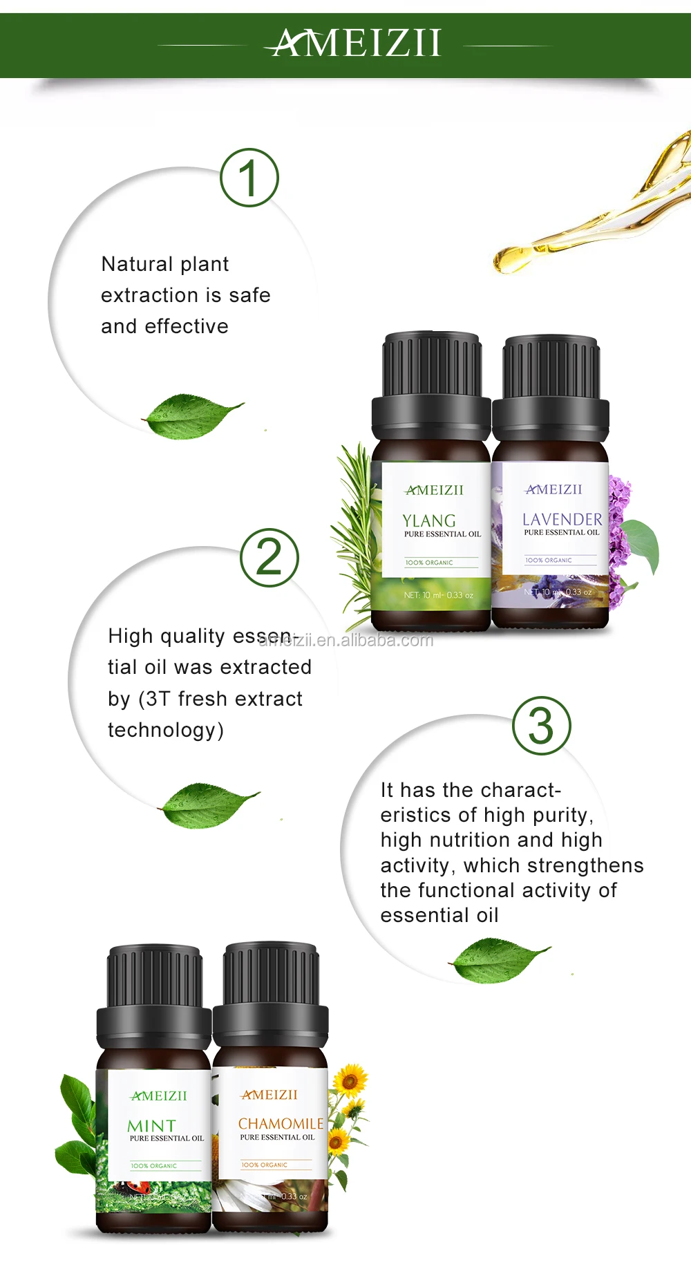 Aromatherapy Essential Oils Wholesale Natural Plant Floral Essencial Oil Set Bathing Massage