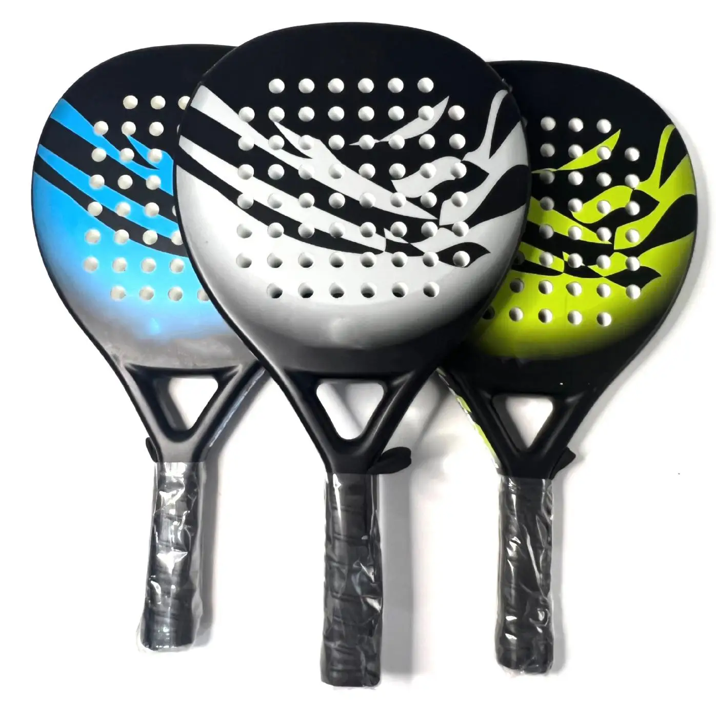 Custom Carbon Fiber Surface With Soft Foam Core Paddle Tennis Racket Padel Rackets Paddleball Racquets Padel Rackets factory