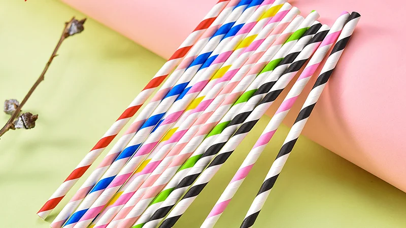 Custom Printed Individually Paper Wrapped Eco Paper Straws - Buy Paper ...