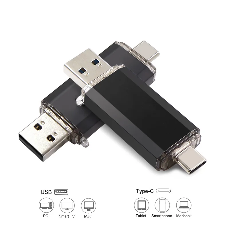 TypeC 2. 0 USB Flash Drive Pen Drive high quality 128GB Micro Usb Stick 16GB 32GB 64GB Pendrive for Type-C Device - ANKUX.COM