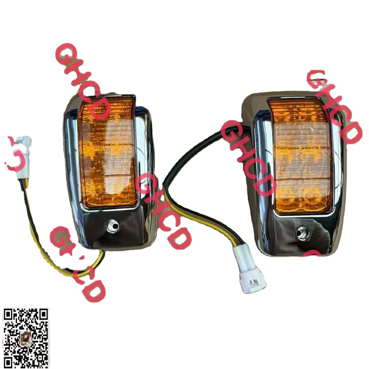GHCD High Quality/factory Price Chrome-plated Lamp Frame LED Door Lamp for Japanese Truck HIN500/700 manufacture