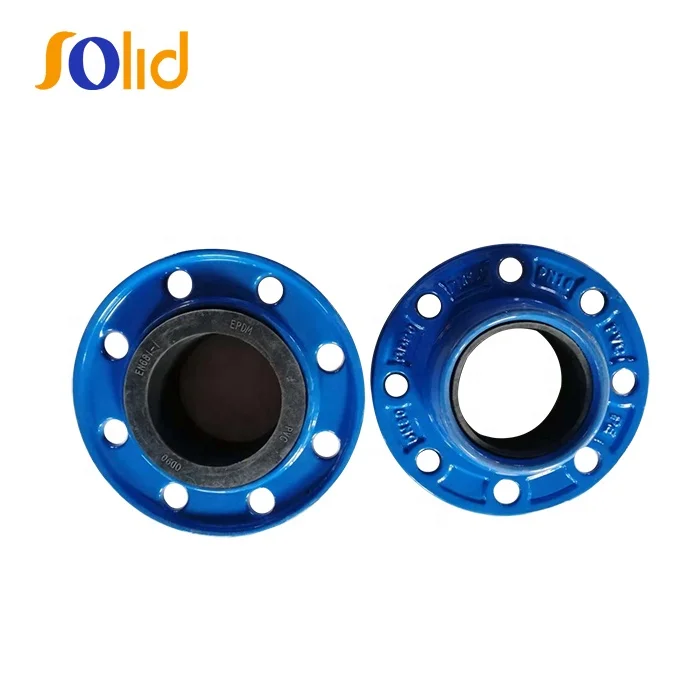 PVC/PE/DI Pipe OD 50mm Ductile Iron Quick Flange Adaptor with PN10/16