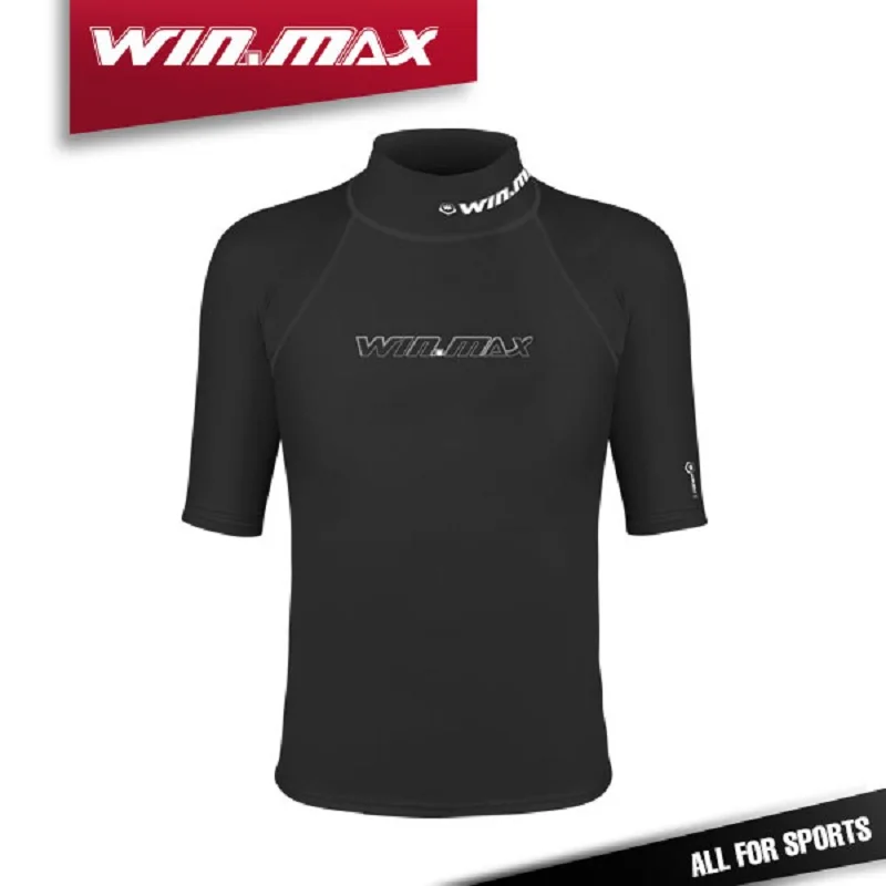 WIN.MAX new product short sleeve anti-UV protective men rash guard surf shirt