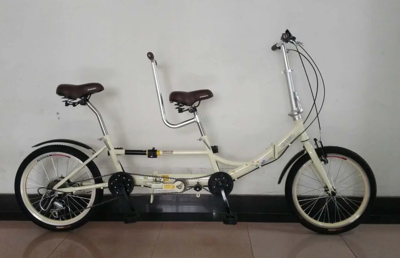 20 Inch Folding Tandem Bike For Lover/ Single Speed Folding Tandem Bike