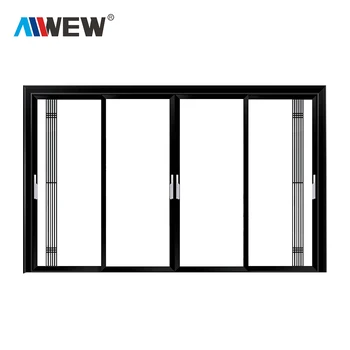 电子最新设计双/电价滑动铝窗模型中空玻璃/铝制玻璃窗