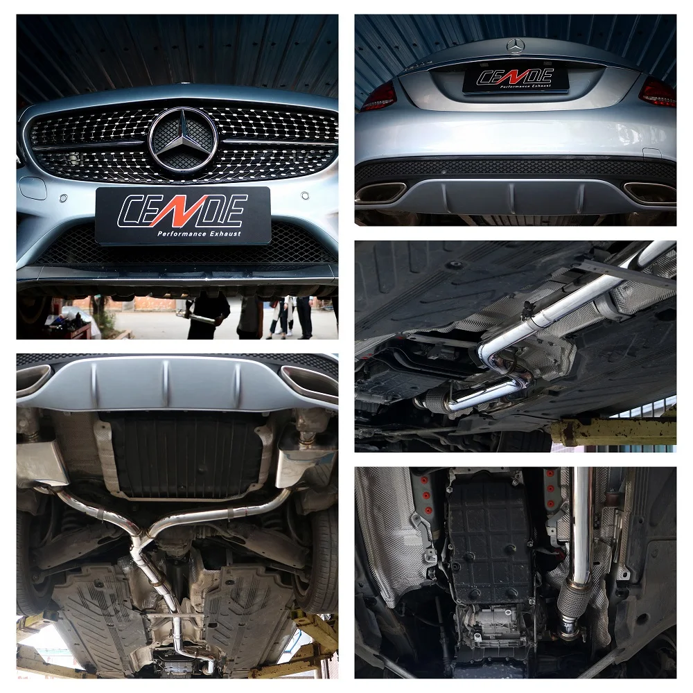 Customized Stainless Steel 304 Catback Exhaust System for MERCEDES BENZ C63 AMG W204 W205