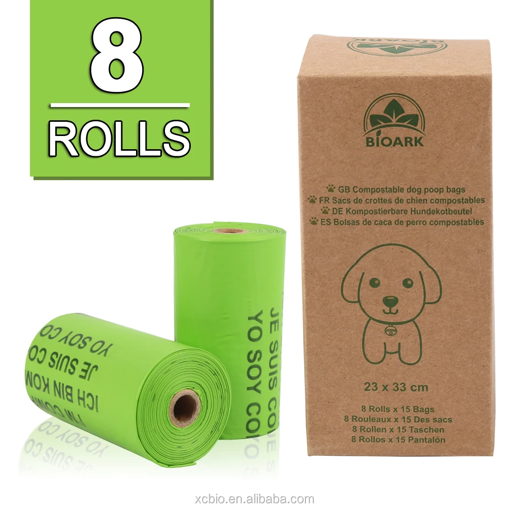 Pet Poop Bags Dispensers - 160 Counts Biodegradable Large Doggy Waste Bags Unscented Refill Rolls