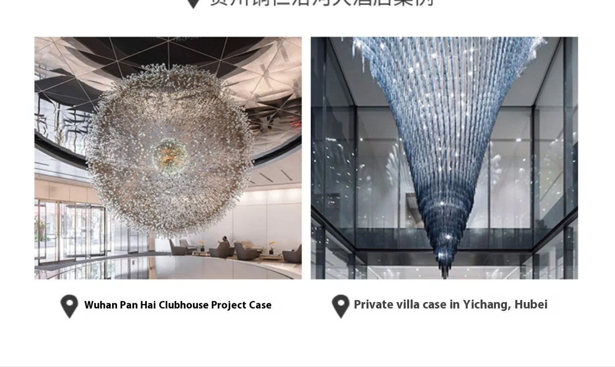 Chinese Style Duplex Stair Shape Flower Chandelier Hotel Dining Room Metal Villa Tea House Lotus Design for Living Room Middle supplier
