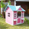 Easy assembled double story wooden kids playhouse