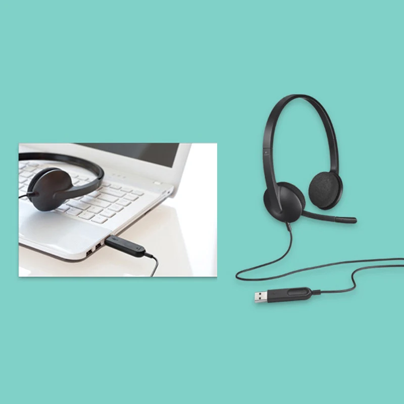 Logi Computer Microphone Original Logi H340 Computer Office Education Training USB Interface ...
