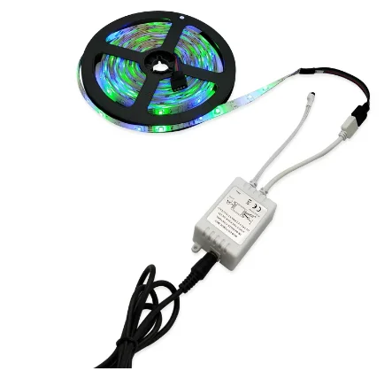 Led Strip Lights 2835 Multi-Color Kit IP65 Waterproof Flexible RGB 300leds with 24 Key Remote DC 12V Power Supply for lighting