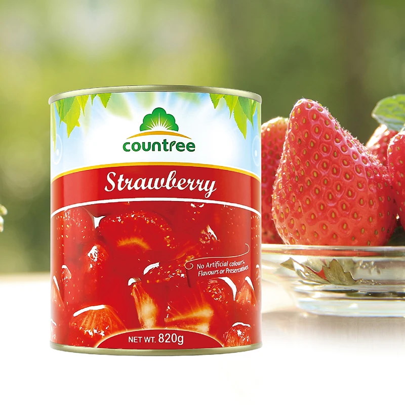 Top Quality Canned Fruit Canned Strawberries Strawberry In Light Syrup