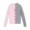 ladies V-neck cardigan Autumn winter sweater simple knitted matching color coat