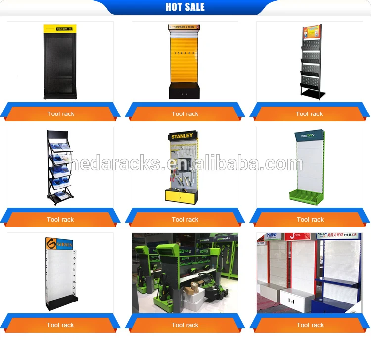 Advertising Slat Wall Stand Shelving Slat Board Hardware Rack Tool