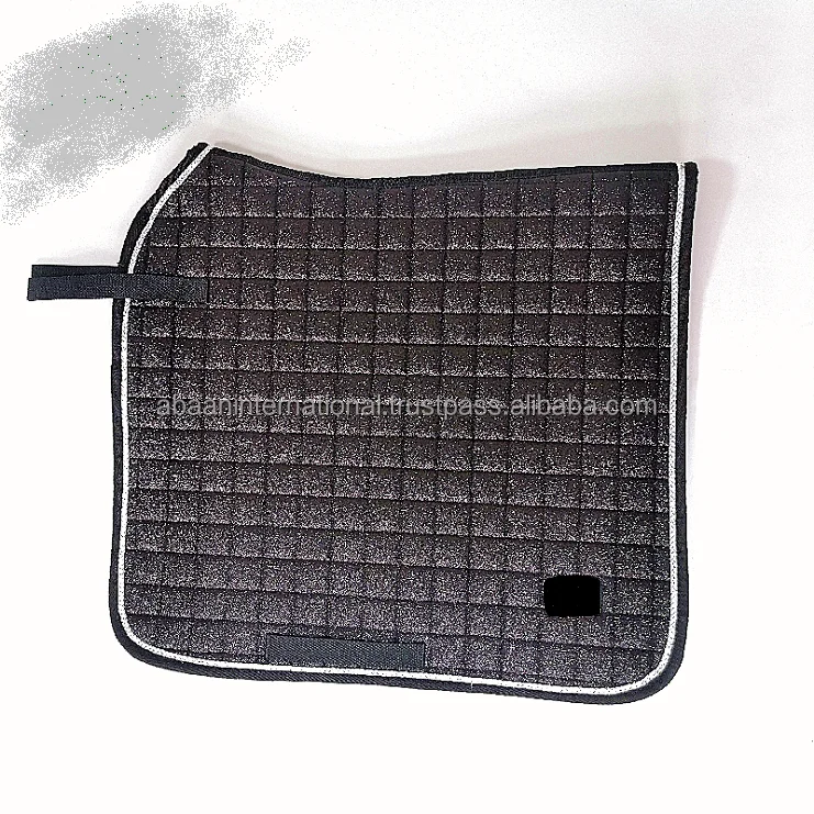 Horse Equine Sparkle Fabric Horse Saddle Pad With Crystal Horse Glitter Comfort Saddle