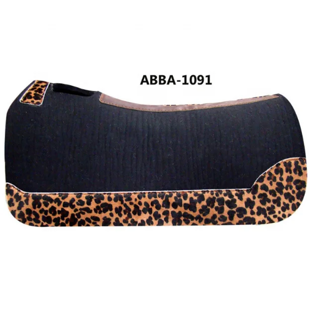 Western Felt Saddle Pad With Cushion Filling Felt Out Shell And Lining