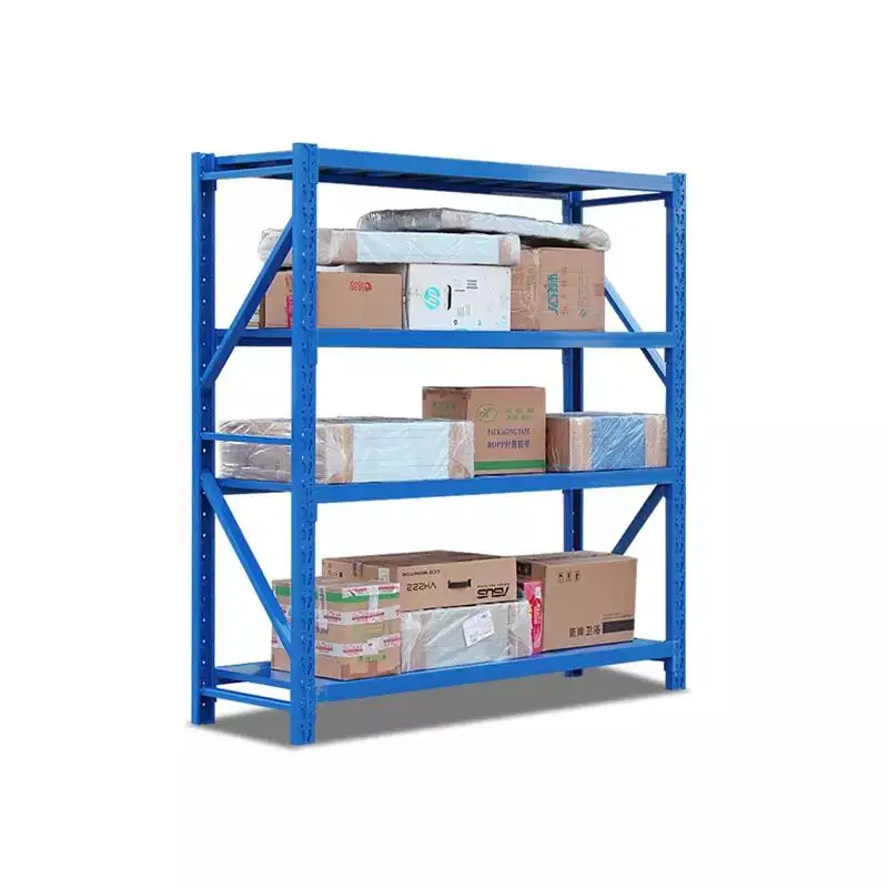 Custom Heavy Duty Shelving 300 Kg Layer Garage Black 4 Tier Warehouse