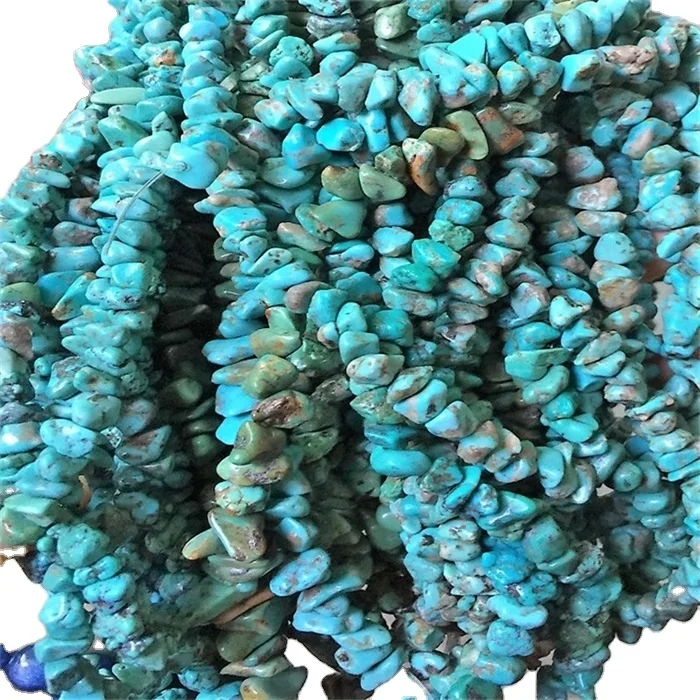 Natural Turquoise Chips Beads Genuine Turquoise Chips Raw Gemstone