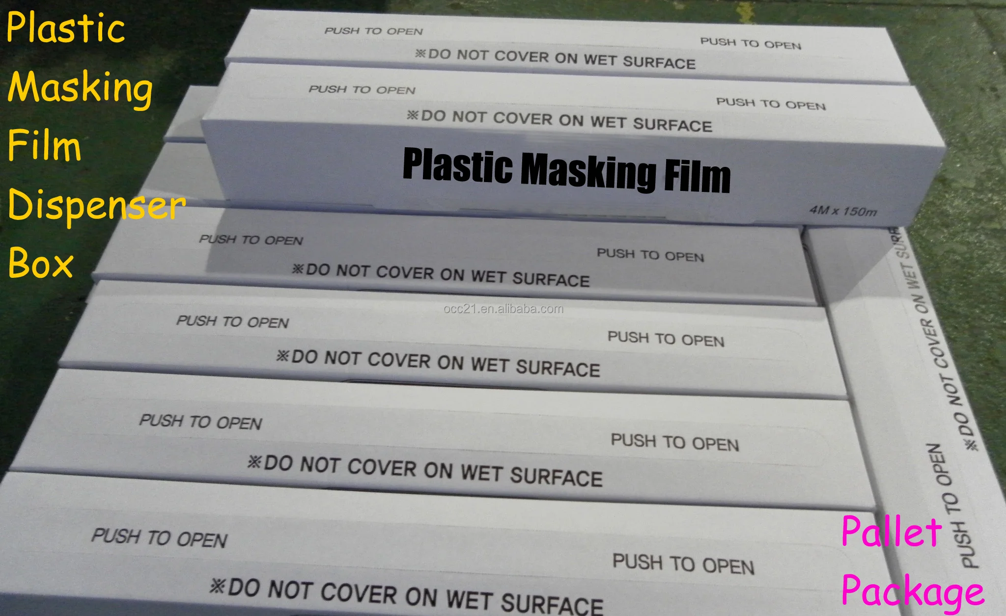 Automotive Plastic Sheeting Overspray Masking Film Polythene Car Paint