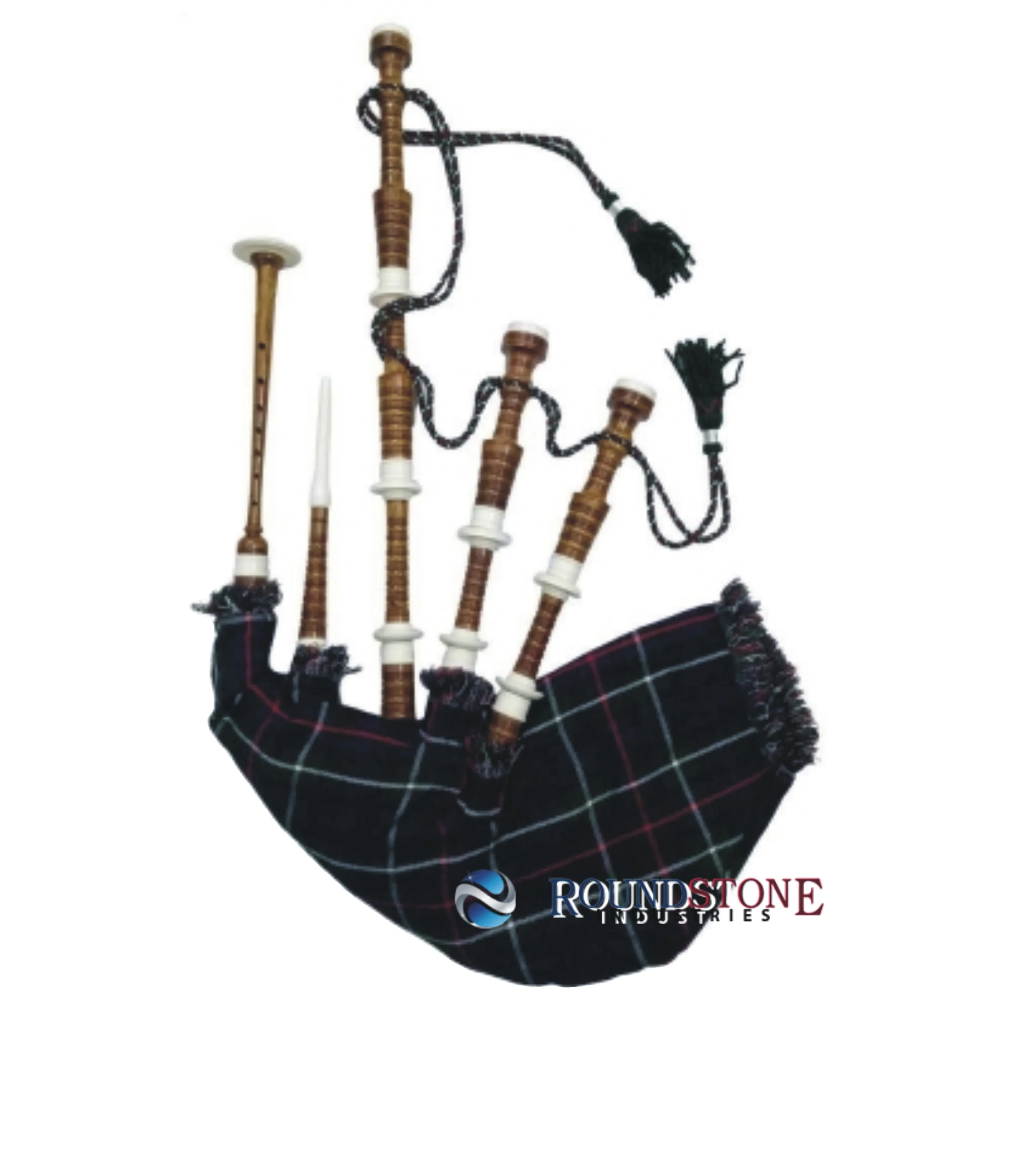 Wholesale Price Black Watch Tartan Bagpipe For Sale Custom Made Black