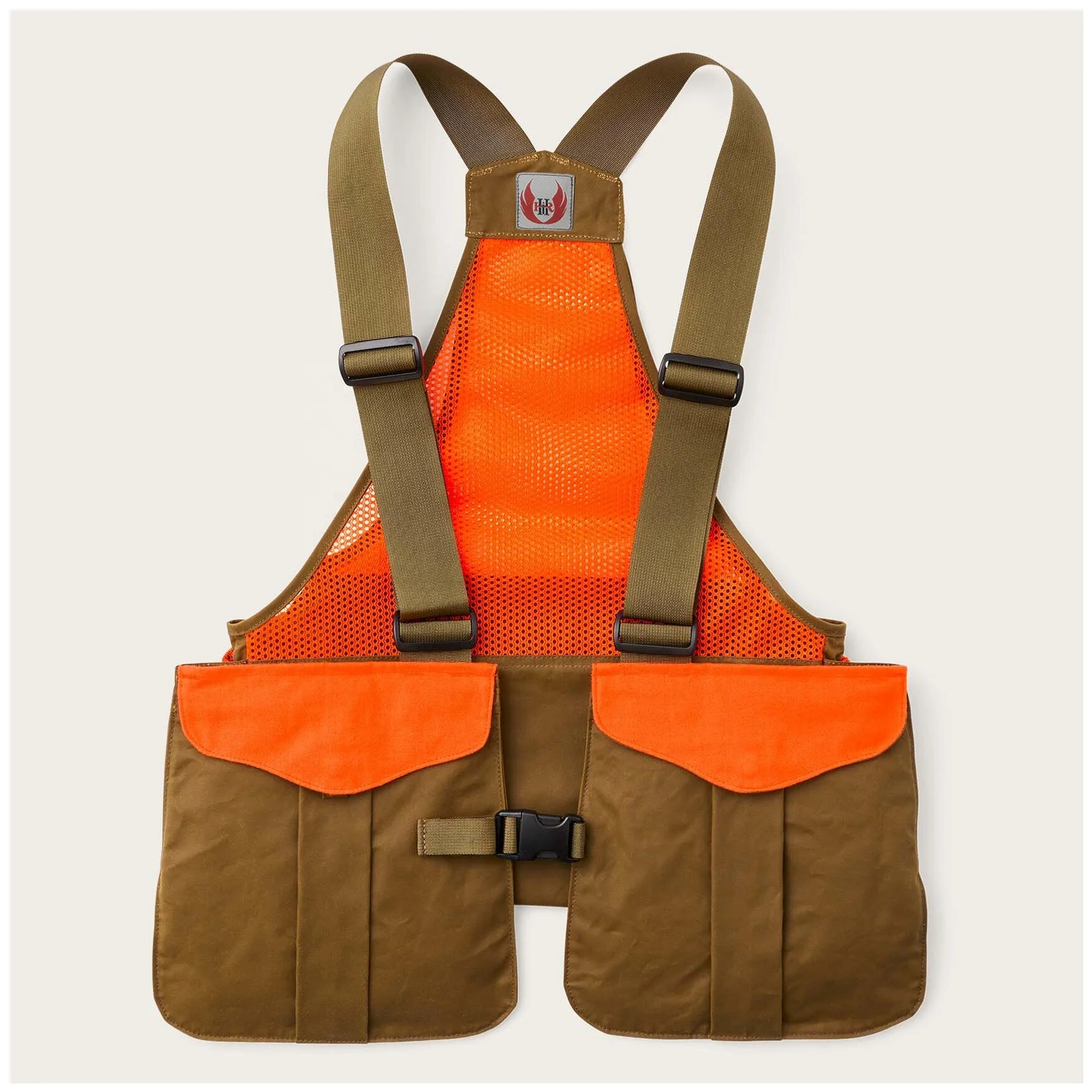 Mesh Game Bag Vest Adjustable Shoulder Straps Front Buckle Closure