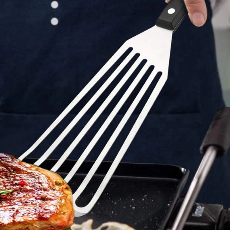 Fish Spatula Stainless Steel Fish Turner Spatula Slotted Turner Thin