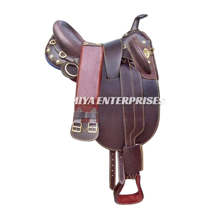 Tasmiya Enterprises Australian Stock Saddle 100 Genuine Leather Horse