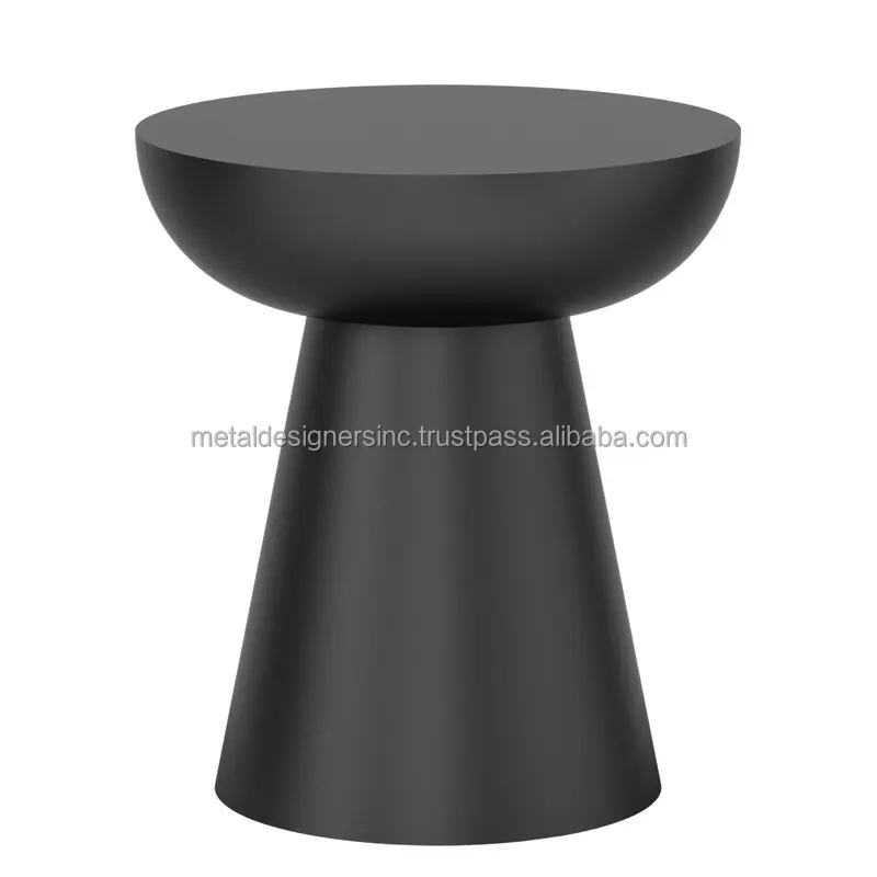 Metal Drum End Tables For Home Decor Furniture For Living Room And