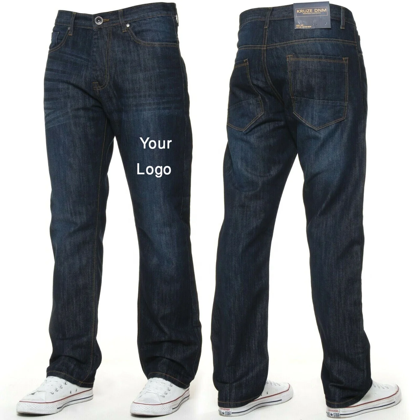 Wholesale Cheap Price Customization Logo Stretch Denim Men Jeans Pants