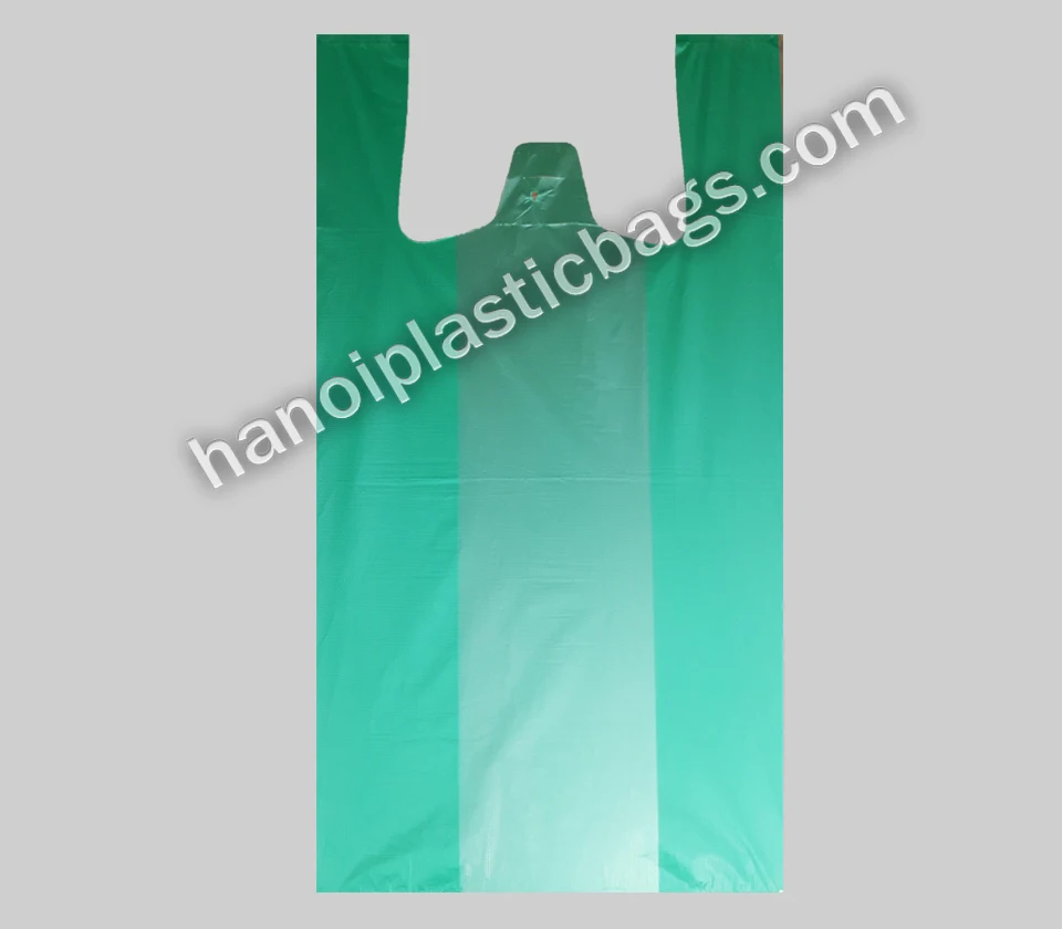 Black Tshirt Plastic Bags Made In Vietnam Cheap Hdpe Poly T Shirt