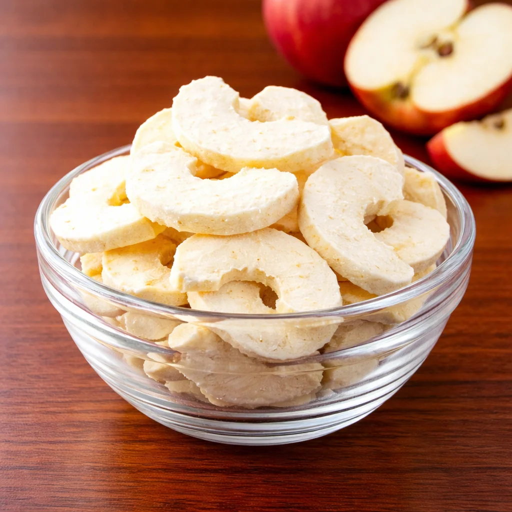 Freezing Drying Process Premium Sweet Freeze Dried Bulk Apple Slices 100% Real Fruit Healthy ...