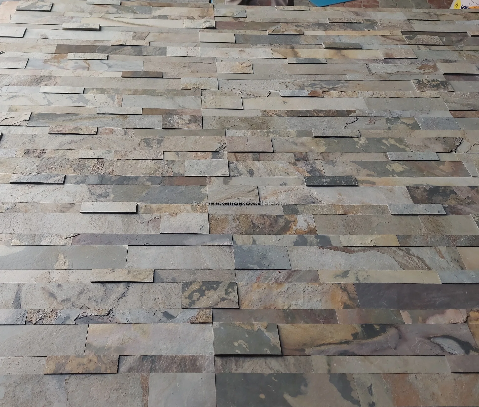 New Product Indian Autumn Slate Flexible Thin Stone Veneer Decorative