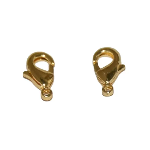 10x4 Mm High Quality Lobster Claw Clasp Raw Brass Material Lobster Claw Clasp Pic Lock Necklace