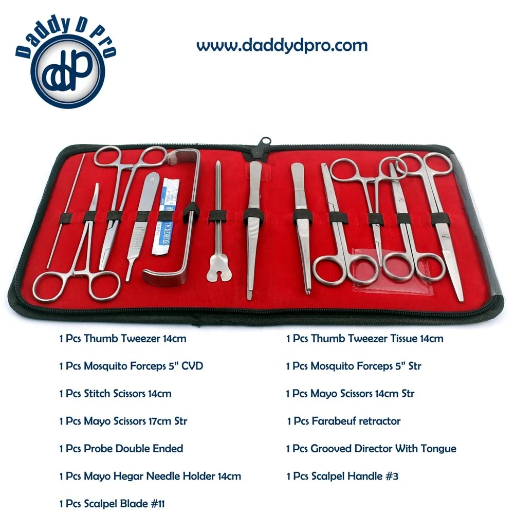 New Manufacturer Stainless Steel Advanced Dissection Kit For Anatomy