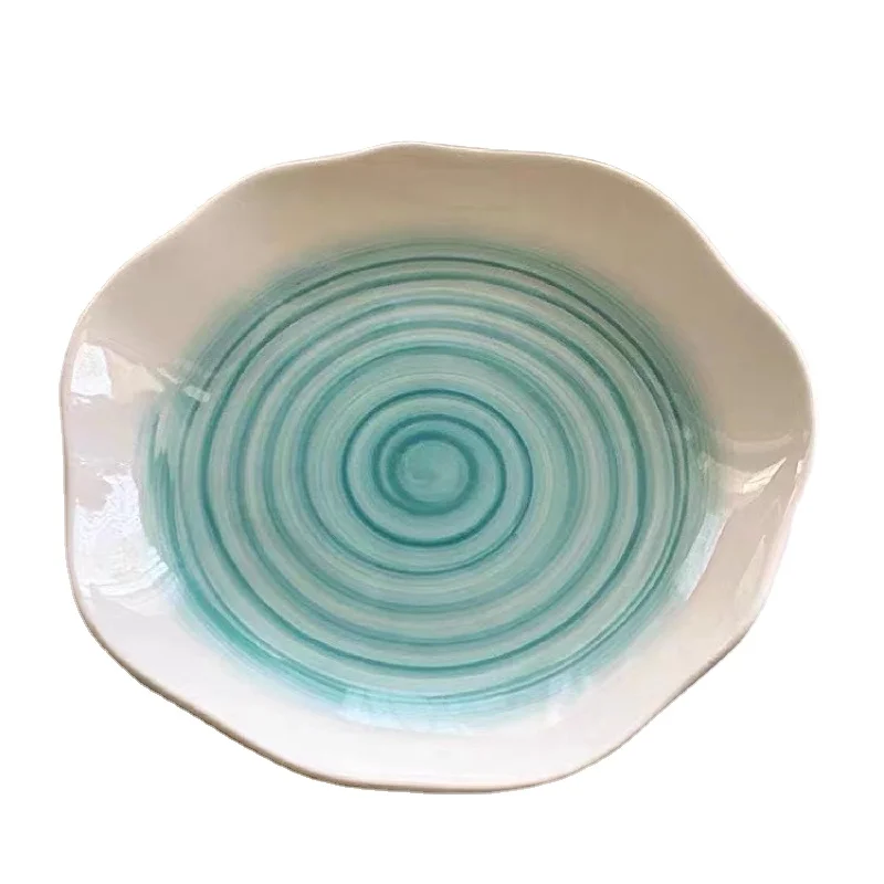 Personalized Luxury Dinnerware Custom Logo Home Restaurant Deep Plate