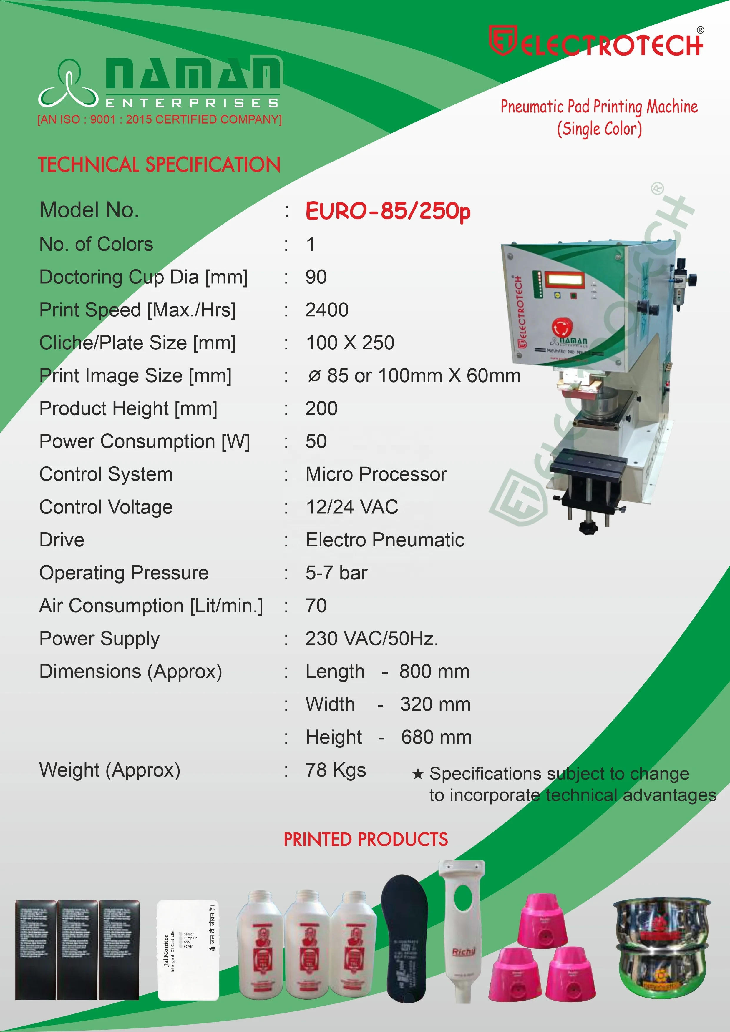 Single Color Automatic Desktop Tampon Ink Cup Pad Printing Machine Hi