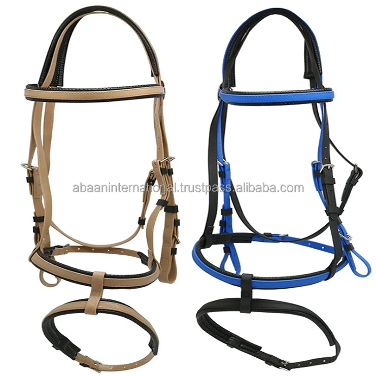 Horse Pvc Horse Bridle Black Pvc Bridle Rubber Grip Reins New Horse ...