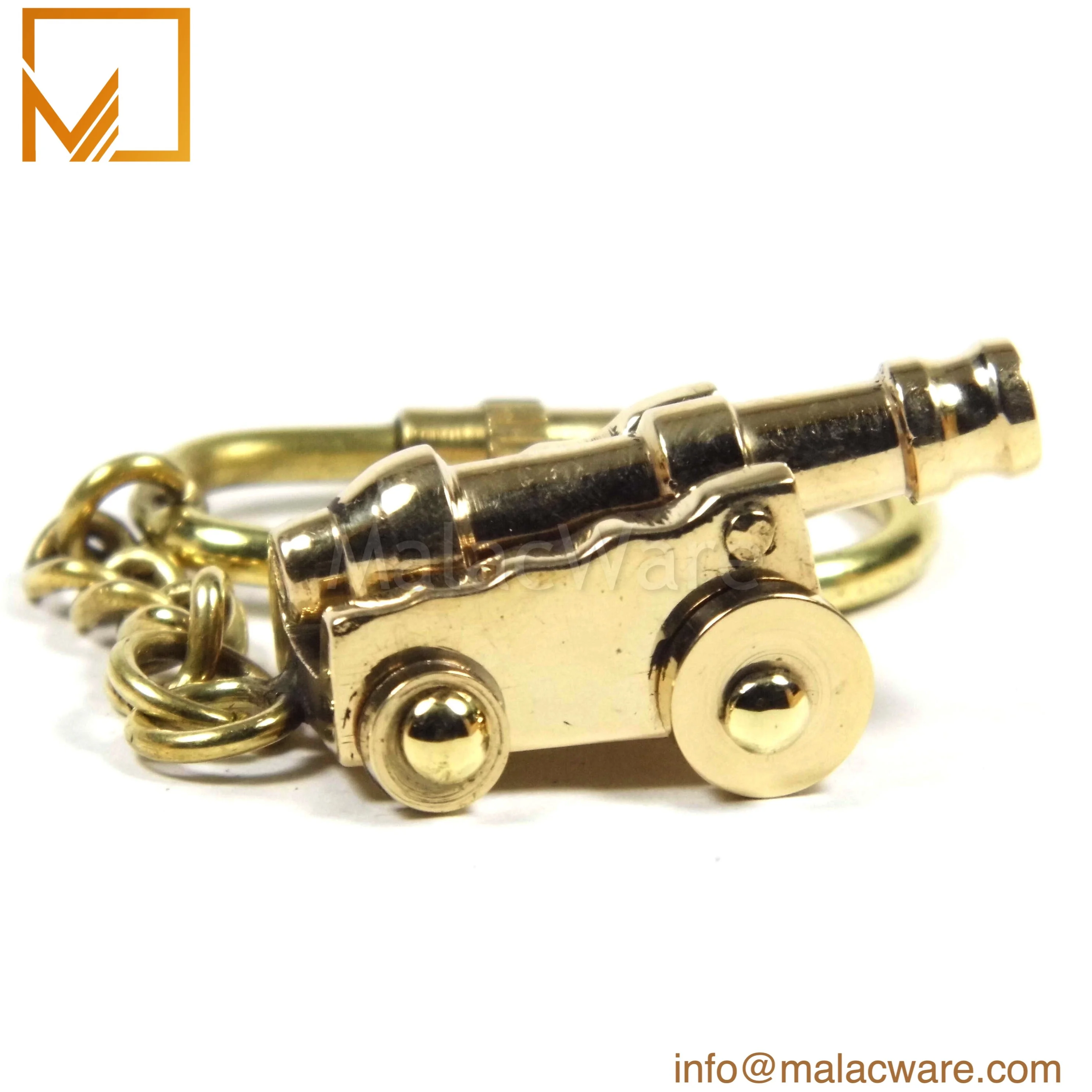 Brass Key Chain Marine Folding Anchor Nautical Key Chain Golden Color