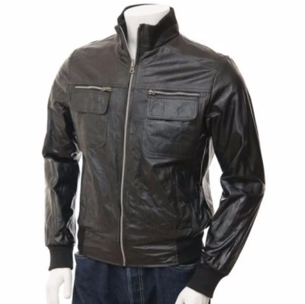 Men Genuine Leather Cow Leather Jacket For Men Buy European Style