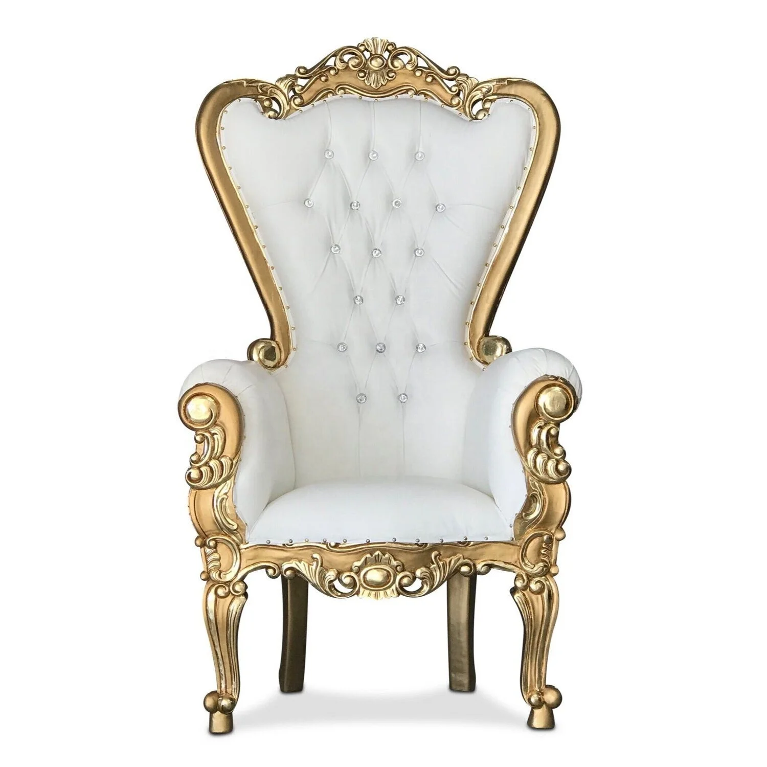 King Throne Chair Luxurious Living Room Chair With Gold Carving Made Of ...