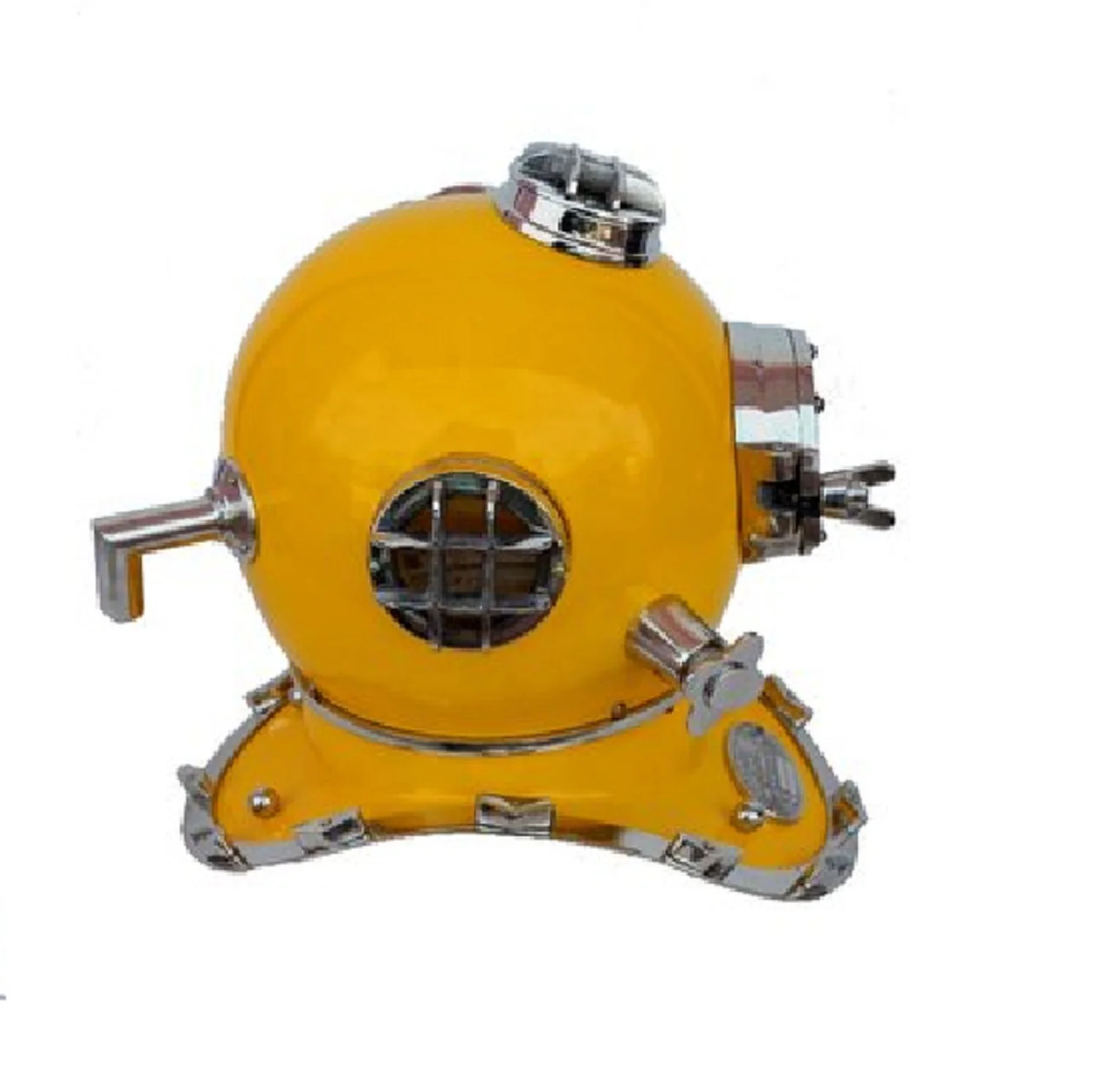 Yellow Premium Diving Helmet Us Navy Scuba Diving Nautical Helmet